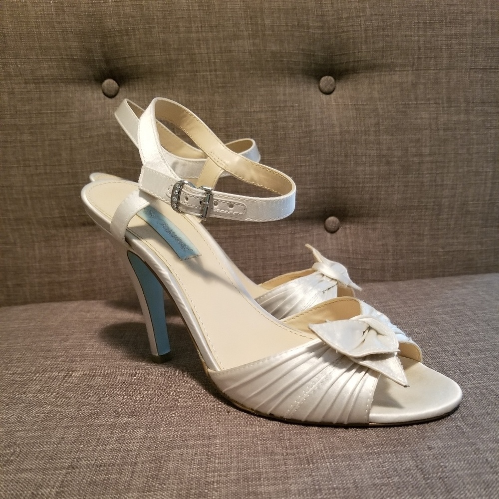Betsey Johnson Blue Wedding Shoes 8.5